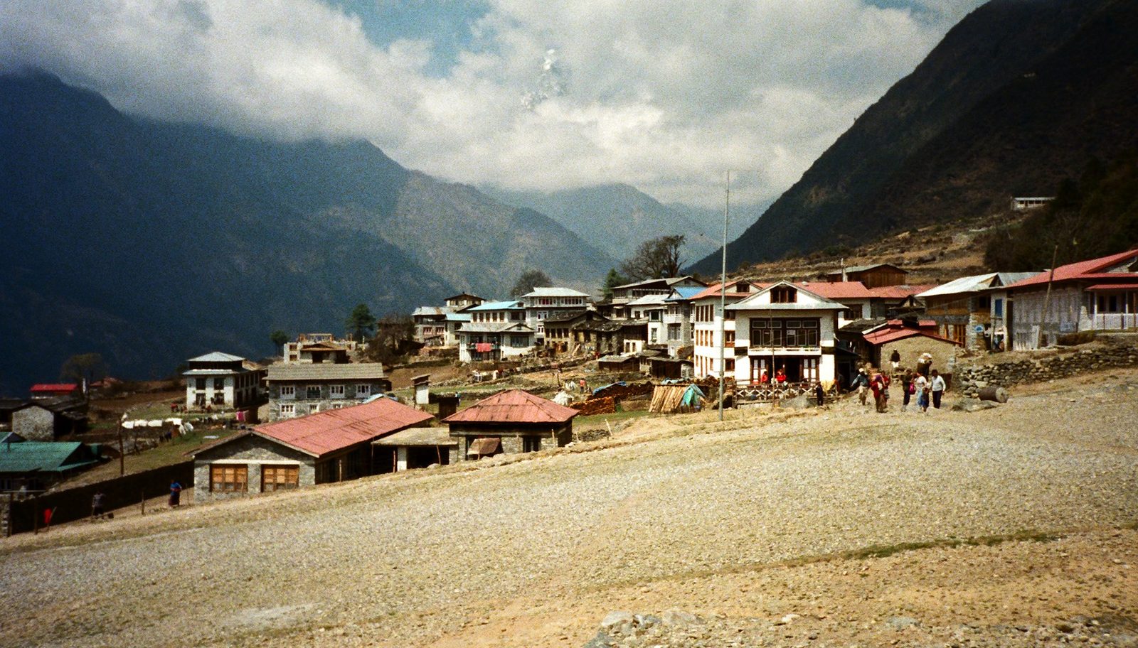 The runway at Lukla, Nepal